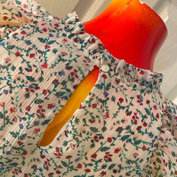 Banana Republic Floral Ruffle Top - Picture 10 of 12